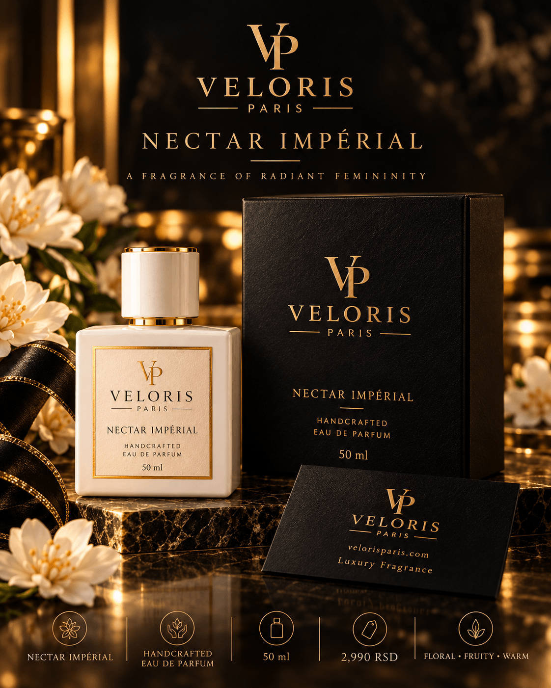 Veloris Paris Nectar Impérial – ručno izrađen parfem 50 ml - Slika 4